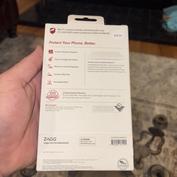 Invisible Shield Glass Elite+ Screen Cover for iPhone 12 / 12 Pro / 11 / Xr NEW - Picture 2 of 2